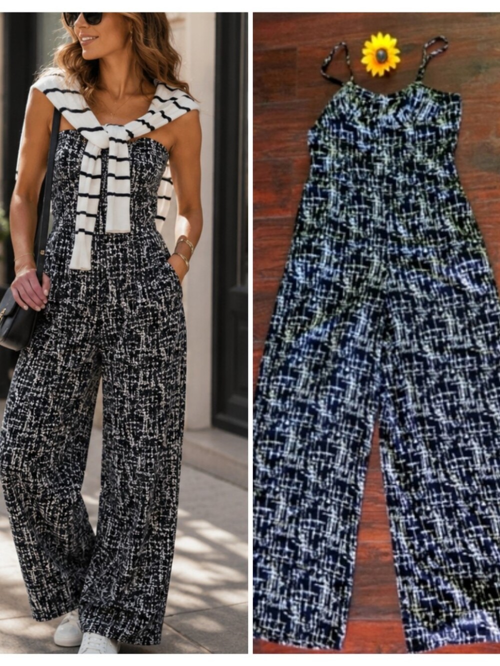 LOVE FIRE JUMPSUIT WIDE LEG 🌟